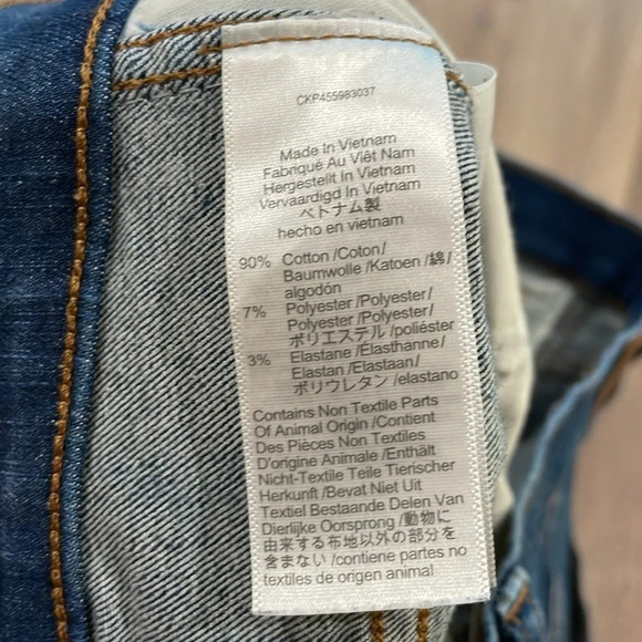 Madewell 9" Mid-Rise Skinny Jeans Raw-Hem Size 32 - Picture 10 of 14